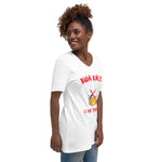 Unisex Short Sleeve V-Neck T-Shirt. Bwa Kale Li Ye Tonton