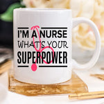 Funny Nurse Mug - We Can't Fix Stupid, But We Can