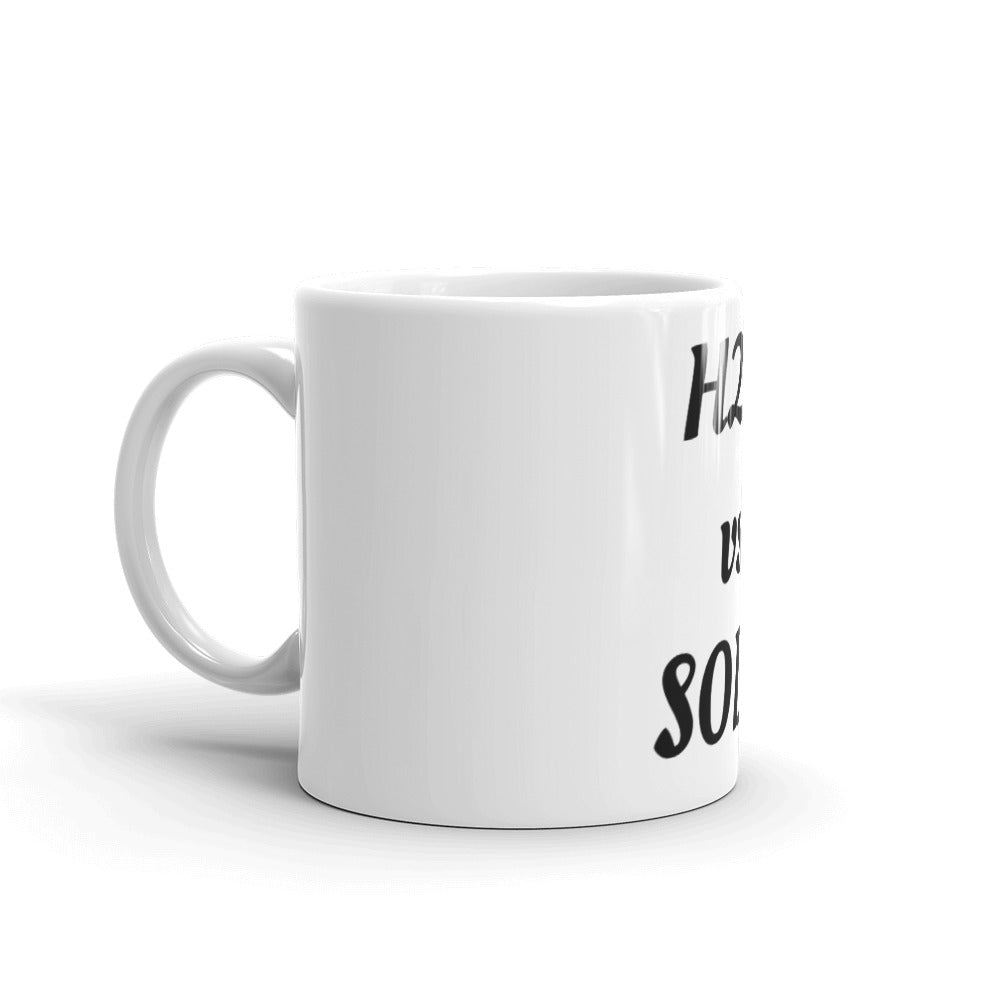 Mug H2O Versus Soda