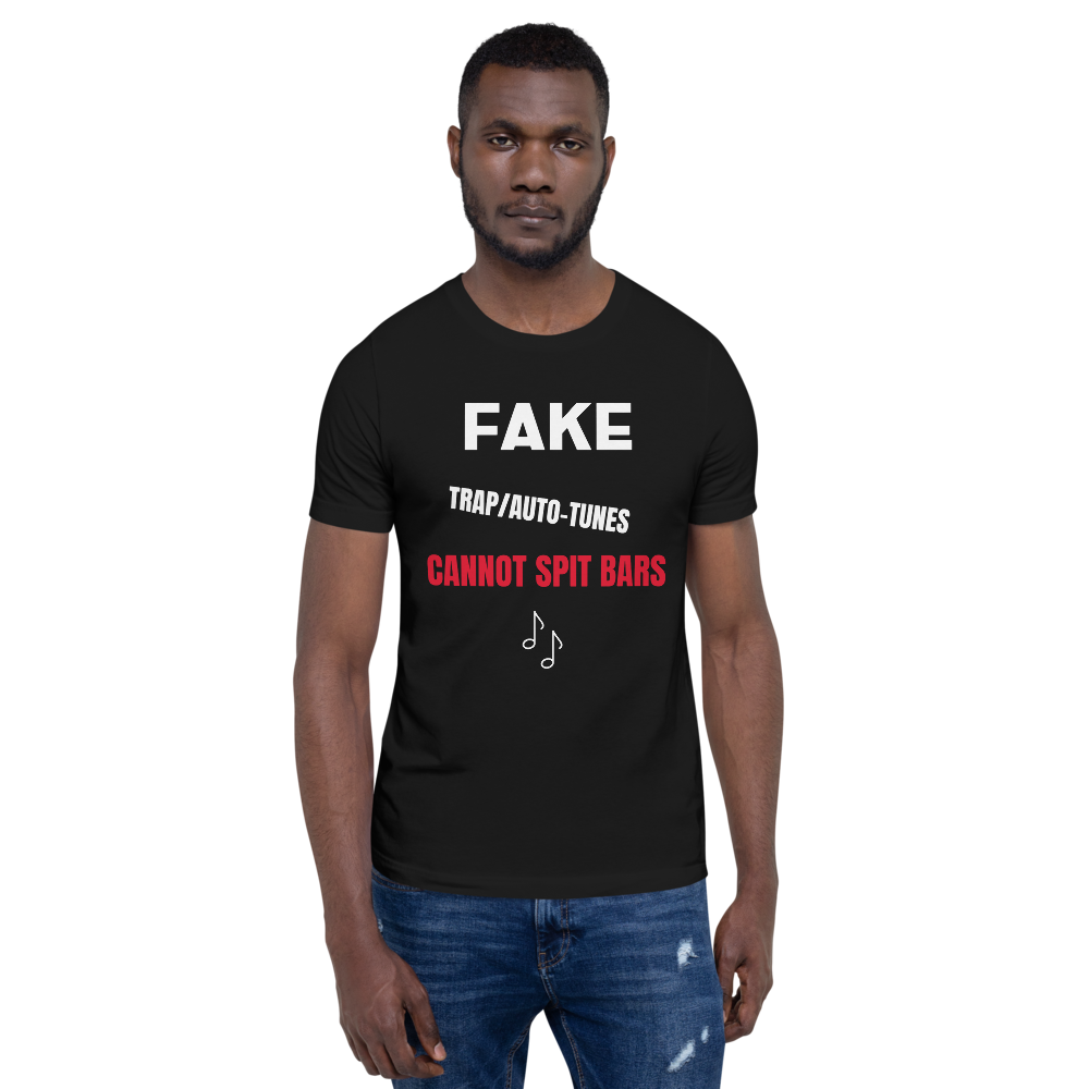 Short-Sleeve Unisex T-Shirt, Fake, Spit Bars.