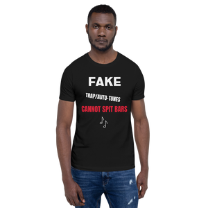 Short-Sleeve Unisex T-Shirt, Fake, Spit Bars.