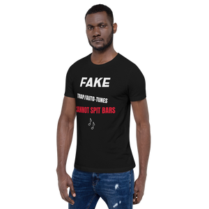 Short-Sleeve Unisex T-Shirt, Fake, Spit Bars.