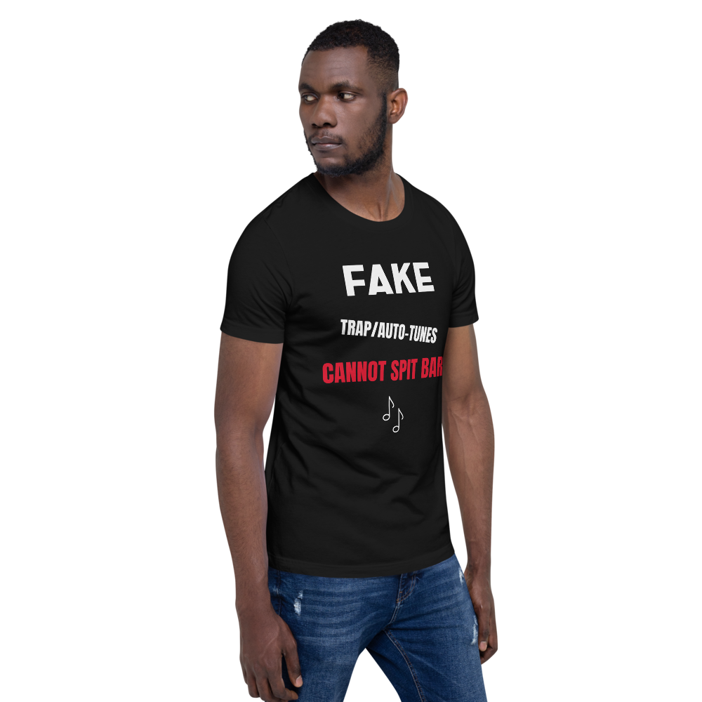 Short-Sleeve Unisex T-Shirt, Fake, Spit Bars.