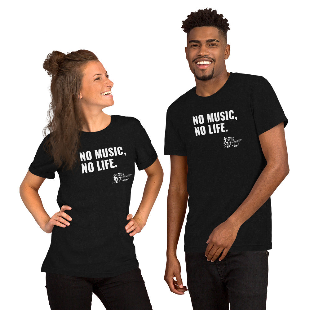 Unisex t-shirt. No Music No Life