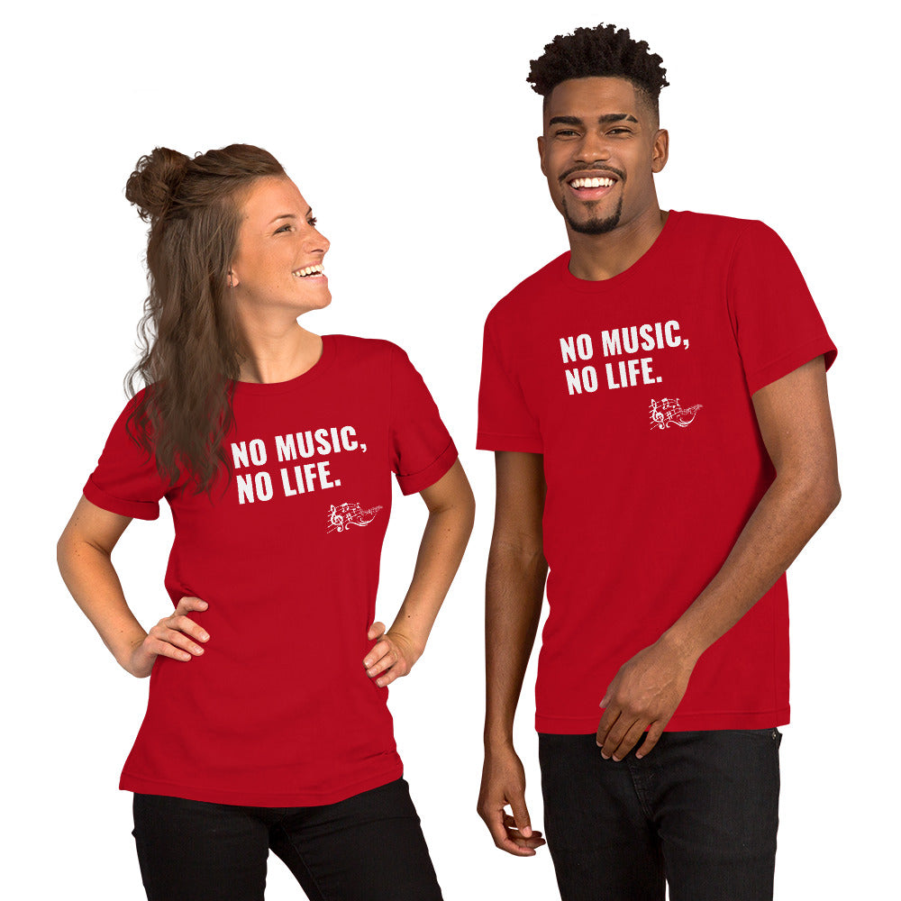 Unisex t-shirt. No Music No Life